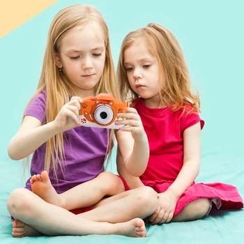 Детски цифрови фотоапарати с герои от анимационни филми, видео, вградени филтри и креативни стикери, подарък за рожден ден за деца