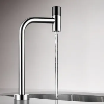 Директен кран за питейна вода, въртящ се кран за кухненски мивки от неръждаема стомана, без съдържание на олово, пиене, кран G 1/2 