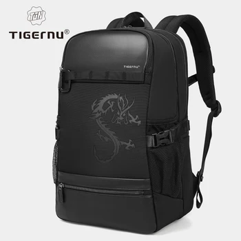 Доживотна гаранция, мъжки раници, 15.6-инчов раница за лаптоп backpack в китайски стил, училищен раница за колеж, пътна чанта серия Dragon