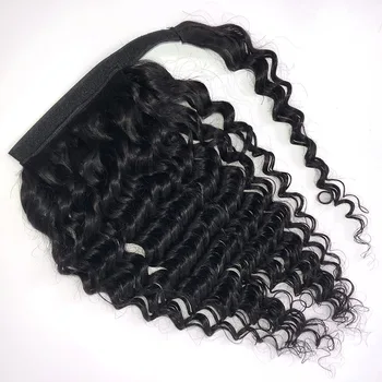 Дълбока вълна, увита около cauda equina, бразилски перуки от човешка коса, шнола за изграждане на вълнообразни коса 8-28 инча, не реми