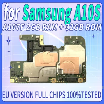 Европейската Версия с чиповой логическа Тествана платка на Добра MB система Android За Samsung Galaxy A10S A107F Разблокированная дънна Платка Оригинал