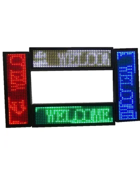 Един Червен/Зелен/Бял/Син Цвят 92,3*28 мм USB MICRO Scrolling Message Led Номинална Икона Led Поименна Етикет За нагрудной карта Label