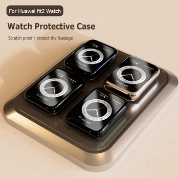 За Huawe Watch Fit 2, покрит с покритие на капака, нови класически калъф, аксесоари, TPU-броня, универсално защитно фолио за екран за Huawei Fit 2 Case
