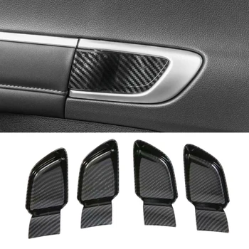 За Hyundai Sonata DN8 10th 2020 2021 ABS Вътрешна врата копчето от въглеродни влакна, тампон върху чашата, Стикери, Аксесоари за полагане на автомобили