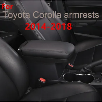 За Toyota Corolla подлакътник защитна подплата Corolla капака на кутията подлакътник за 2014-2018 Toyota COROLLA капак подлакътник на централната конзола