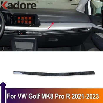За Volkswagen Golf 8 MK8 Pro R 2021 2022 2023, украса на Централното управление, за Довършителни работи на ивици, аксесоари за интериора от неръждаема Стомана
