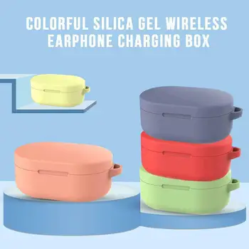За Xiaomi Redmi Airdots TWS калъф за слушалки Течен силиконов калъф с плетене на една кука Седалките за слушалки Без кутия, само защитен ръкав