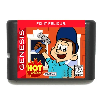 За коригиране на това, Феликс младши, 16-битова кошница за възпроизвеждане слот за карти MD за Sega Genesis Mega Drive