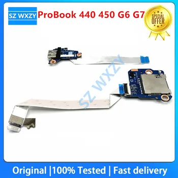 За Лаптоп ProBook 440 450 G6 G7 Устройство за четене на SD карти USB Бутон за Смяна на Платка С Кабел DA0X8JTH8D0 DA0X8JTB8D0 100% Тестван Бърза Доставка