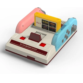 Зарядно Устройство Retroflag ФК Charging Dock за преминаването Joy-Против със защита от презареждането в класически стил Famicom с хранилището на играта карти