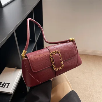 Известна марка, дизайнерски чанти за жени, 2023, нова луксозна копие bolso, модерен ретро чанта, дамска чанта през рамо с каменен модел, чанта