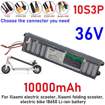 Истинският капацитет на 36V 10S3P 10Ah 18650 литиево-йонна батерия за електрически скутер xiaomi Сгъваем електрически скутер ebike с BMS