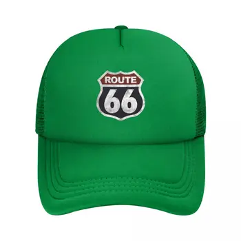 Историческа Route 66, реколта шапка на шофьор на камион, мъжки И Дамски, персонални Регулируема бейзболна шапка за възрастни America Highway Mother Road, лятна бейзболна шапка