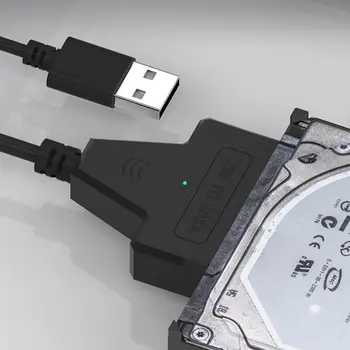 Кабел-адаптер SATA към USB 3.0/2.0 Е СЪС скорост за пренос на данните до 6 Gb/s 7 + 15/22 пин За Подкрепа за 2,5-инчов външен SSD HDD Твърд диск Sata III SATA 3