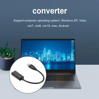 Кабел-адаптер, съвместим с USB-HDMI, високоскоростен адаптер за трансфер на данни, компютърни преносими КОМПЮТРИ