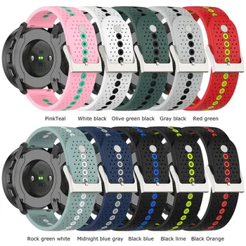 Каишка за часовник с цветен отвор 22 мм, в два цвята каишка за часовник, Резервни части за Suunto9 Speak