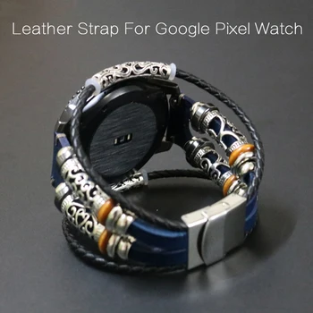 Каишка от естествена Кожа за Google Pixel Watch Взаимозаменяеми Гривна Correa Колан за Google Pixel Smart Watch Band