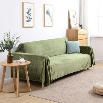 Калъф за дивана, кърпа, нескользящая възглавница за две места, пылезащитное клетчатое одеяло, плътна мрежа под формата на ананас, плат за своята практика за мека мебел, Украса за дома