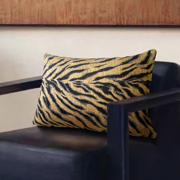 Калъфка за джунглата Декоративна калъфка Класически жакард в тигровую ивица Луксозен Уникален интериор, офис дивана Coussin