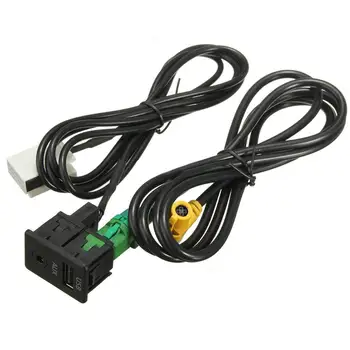 Ключ + кабел адаптер за USB Aux Ключа и USB-кабел адаптер за BMW 3 серия 5 E87 E90 E91 E92 X5 X6 Черен