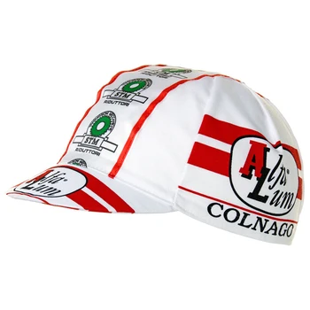Колоездене шапки Alfa Lum в стил ретро, бяла велосипедна шапка, един размер подходящ за повечето