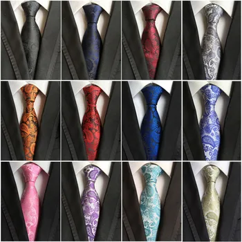 Копринена вратовръзка с петна Пейсли За Широки мъжки жаккардовых равенство Сватбени и официални вратовръзки BWTHZ0191