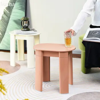 Креативна Средновековна малка Кръгла пейка Дизайнерски стол в скандинавски стил за дома хол, модерен Прост Тоалетка, къса пейка, тоалетка