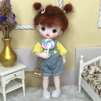Кукла BJD 8-точков кукла Дийн Сяома, грим, панти, 3D, играчки кукли за момичета с тези очи