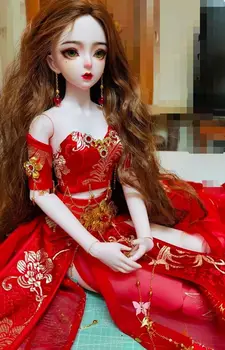 Кукли BJD, ръчно изработени по индивидуална заявка, женските кукли 1/3 56 см, подвижна пластмасова кукла