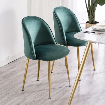 Кухненски кът столове в скандинавски стил, Velvet скрин за спалня, вечерни, Модерни и Луксозни трапезни столове, Уникален дизайн на Мебели за дома Sillas WK50CY