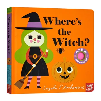 Където вещица, детски книжки за деца на възраст 1, 2, 3 години, английска книжка с картинки, 9781536207538