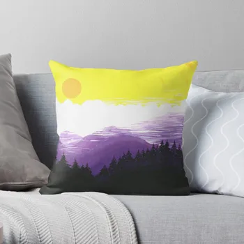 Лилави планини 2022, декоративна възглавница на дивана, калъф за дивана