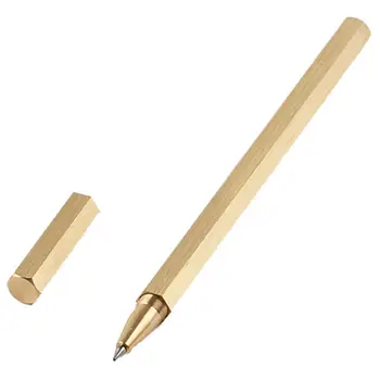 Луксозна химикалка писалка с шестигранным корпус, черна чернильная роликовая дръжка 0,5 мм, на върха за мъже, жени, професионален подарък за ръководителя