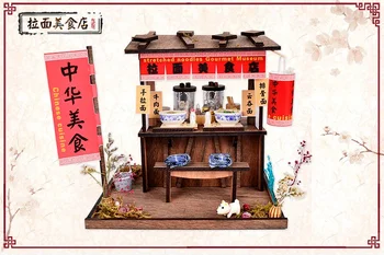 Луксозно осветление, дървени модела комплекти за строителство на къщи, китайска кухня 