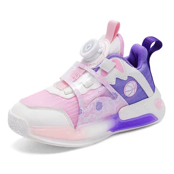 Лятна детска спортни обувки 2023 г., Нова Детска Баскетболни обувки, Дишаща Маратонки за момчета, Модерни обувки за момичета, Обувки за момчета