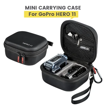 Мини калъфче за съхранение Go Pro11, черна преносима кутия, компактен защитен чанта за фотоапарат, калъф за носене GoPro Hero 11, аксесоари