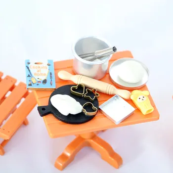 Миниатюрен Куклена Къща за печене Форма За печене бъркалка За Производство на Модели на Съдове за Храна Детска Фотосесия Подпори