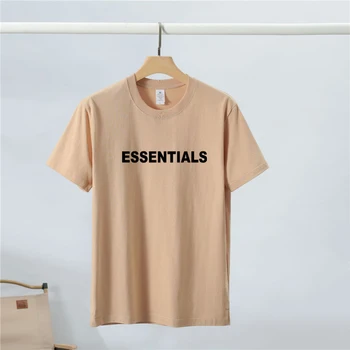 Модерен Мъжки тениски с принтом Essentials, на Главната улица, Хип-Хоп, 230 гр/см, 100% Памук, Висококачествен Мъжки Дамски Тениска Оверсайз, Тениски Унисекс