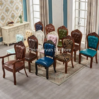 Модерни и Луксозни трапезни столове Битови скандинавските релаксиращи дървени трапезни столове минималистичная мебели за хола Silla Comedor WZ50DC