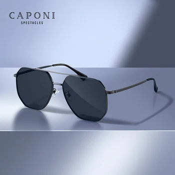 Модерни мъжки слънчеви очила CAPONI Поляризирани Лещи от най-високо качество нейлонового материал Слънчеви Очила за шофиране 2023 Нови летни очила CP2258