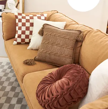 Модна дизайнерска кафе възглавница /калъф almofadas, модерен геометричен калъф за възглавници на облегалката на седалката 30x50 45 50, декоративна калъфка за възглавница