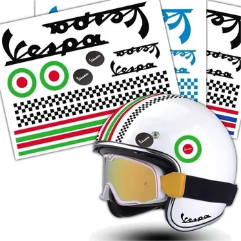 Мотоциклет шлем със светлоотразителни декоративни стикери за Vespa gts gtv Spring 50 125 150 200 250 300 300 Sprint