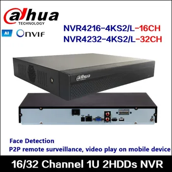 Мрежови видео рекордер Dahua NVR4216-4KS2 /L и NVR4232-4KS2 /L 1U 2HDDs, Поддържа разпознаване на лица, IVS, Максимална резолюция HDMI е 4K