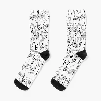 Музика, музикални ноти, Чорапи, спортни чорапи, бебешки чорапи с топъл чорапи