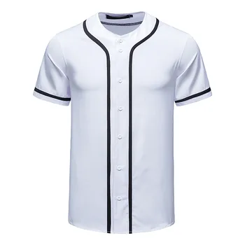Мъжки модни и ежедневни риза, памучен бейзболна hoody, Риза с къс ръкав, яке, улични реколта Camisetas Hombre