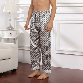 Мъжки сатен пижами, домашно облекло, пижамные панталони, Панталони за почивка, пижамные панталони, пижамные панталони
