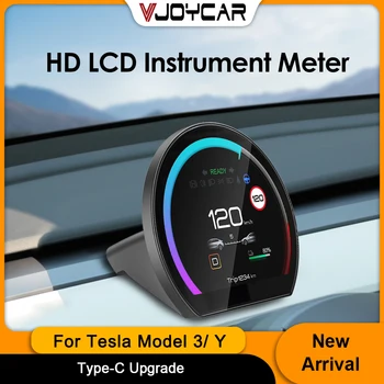 Най-новият модел 3-Y HUD LCD табло дигитален интелигентен сензор система Linux Скоростомер за промяна на Tesla автомобилни аксесоари