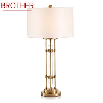 Настолна лампа BROTHER White Модерното led декоративно десктоп осветление за дома за хол