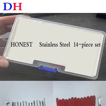 Нов комплект ножици от неръждаема стомана от 14 теми Hu's Fast HONEST Шлосер Tool инструменти добро качество