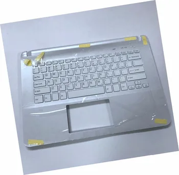 Новата американска бяла клавиатура за Sony SVF1421S5C SVF1421S6C SVF1421S7C SVF1421S8C SVF1421S9C Поставка за ръце, без тъчпад без подсветка